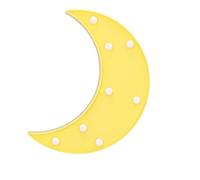 LED en forme de lune lumière, croissant de lune chapiteau signe pépinière veilleuse croissant de lampe pour enfants nouvel an cadeau décorations