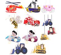 LED Enfants Plafond Lampe Suspendue Filles Salle De Jeux Éclairage Garçons Pendule Lumières