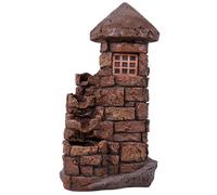 LED espace extérieur printemps fontaine ornementale tour eau caractéristique cascade pierre look jardin nuit