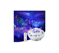 Led étoilé ciel projecteur, ocean vagues projecteur, étoile nuage projecteur avec autocollant bricolage, bluetooth nebula veilleuse, jeu home