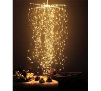 LED étoile douche 720 faisceaux de lumière LED pour suspendre blanc chaud LED cascade guirlandes lumineuses éclairage de noël feux arrière