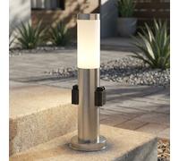 Lampe de jardin sur pied en acier inoxydable LED 7 watts IP44 2x prises de distribution d'alimentation