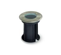 V-TAC Spot encastré de sol VT-7677RD rond acier brossé GU10 IP65 extérieur
