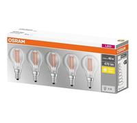 Osram Ampoules LED E14 Universal D45 4W 2700K Blanc chaud Pack de 5