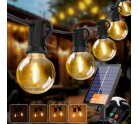 Led G40 Globe solaire Led chaîne lumières extérieure étanche incassable solaire suspendus lumières pour arrière-cour Bistro décoration lumière