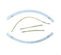 LED incurvée à haute luminosité pour ventilateurs de plafond avec design semi-circulaire et couvercle transparent et option pilote 27 W (2 pièces 18 W x 2)