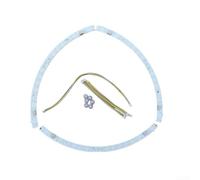 LED incurvée à haute luminosité pour ventilateurs de plafond avec design semi-circulaire et couvercle transparent et option pilote 27 W (3 pièces 27 W x 2)