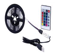 LED La LumièRe N'Est Pas éTanche 2835 RGB 24 Boutons TéLéCommande 5V LumièRe Flexible avec LumièRe de DéCoration de Chambre, 1 MèTres