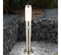LED Lampadaire 2x Prises Détecteur de Mouvement Extérieur Luminaires de Jardin