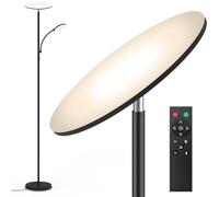 LED Lampadaire, 44W 4500LM Super Lumineux Lampadaires sur Pied Salon, Dimmable 2700K-6500K Lecture Lampadaires avec Télécommande et Contrôle Tactile, Lampadaire Haut pour Salon Chambre Bureau