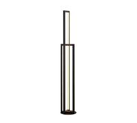 Lampadaire LED Hylda Lucande, dimmable, noir, Salon / Salle à manger, Aluminium, Moderne, Lampadaire LED