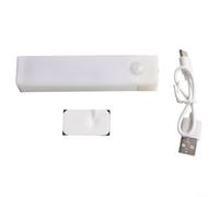 LED Lampe d'armoire détecteur de mouvement sans fil rechargeable (lumière | Le capteur de mouvement active la lumière dans l'obscurité, arrêt automatique, mains libres, idéal pour l'orientation