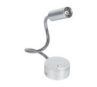 Led Lampe de Lit Lampe Lecture Liseuse Lampe de Travail Applique Murale avec Flexible Col de cygne lampe de chevet pour Bureau Domicile Studio Hôtels(6500K Blanc froid-1W)