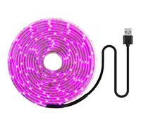 LED lampe pour plante 5V, Lampe LED horticole croissance floraison, pour plantes spectre complet 2835 SMD avec USB (2M, étanche)