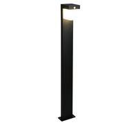 LED, lampe solaire d'extérieur, noire, capteur, fonctionnement sur batterie, H 100 cm