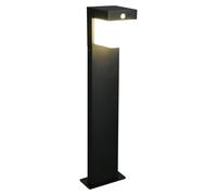 LED, lampe solaire d'extérieur, noire, capteur, fonctionnement sur batterie, H 50 cm
