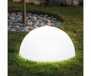 LED lampe solaire extérieure luminaire jardin projecteur moitié boule d'éclairage blanc