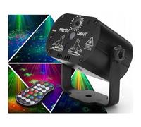 LED laser Lampe de Scène,light projecteur stroboscopique parti lumière Soirée Boule à Facette à Télécommande Eclairage DJ