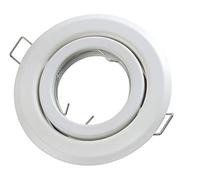 LED Line® Spot encastrable GU10 rond Ø 85 mm Trou de perçage orientable 35° avec douille GU10 Blanc