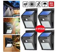 LED lumière solaire lampe solaire extérieure PIR capteur de lumière de mur capteur de lumière solaire alimenté étanche pour la décoration de jardin (4pcs) G