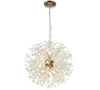LED Lustre en Cristal Moderne Feu d'artifice Pendentif Luminaire Or Plafonnier Luminaire Pissenlit Lustre pour Salle À Manger Cuisine Île Filles Chambre The New