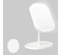 Led Make-Up Mirror, Illuminated Magnifying Mirror, Pocket Make-Up Mirrors, 10x Magnification, With Touch Screen, Folding Mirror, 360° Adjustable, Battery/Usb Cable, Portable Illuminated Travel