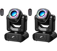 LED Moving Head 2-piece set - DMX Stage Light - RGBW 4-in-1 - Sound active - 10/12 canaux - 10 W - 90-240 V - EU plug connector
