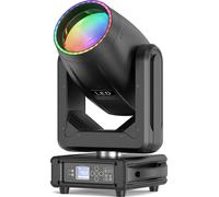 LED Moving Head 200 W - éclairage de scène DMX - 16/22 canaux DMX512/RDM - 90-240 V - 1×200 W LED + 31×0,2 W RGB - prise EU