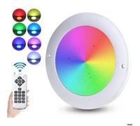 LED Par56, 25W RGB Projecteur Piscine LED Remplie de Résine, Installation Facile, IP68 étanche Lampe Piscine Extra-Plats,12V AC/DC