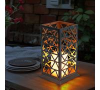 LED Pendues Couvrir Lampe Solaire sur Pied Feu Effet Terrasse Extérieur Lanterne