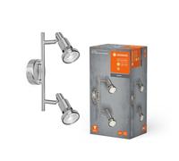 LED Plafonnier Applique Spot Argent 2 X 2,6W GU10 460LM Blanc Chaud