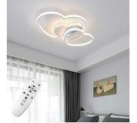 LED Plafonnier Dimmable Moderne avec Télécommande Silice et Aluminium pour Salon Salle à manger Bureau