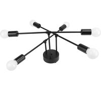 LED Plafonnier encastré Iron Art Modern 6 Light E26 Bulbs Chandelier pour Chambre à coucher Cuisine Bureau