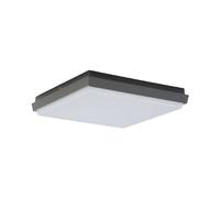LED Plafonnier extérieur Amra (Moderne) en Noir, Luminaire d’extérieur pour le jardin la terrasse balcon & maison plafonnier