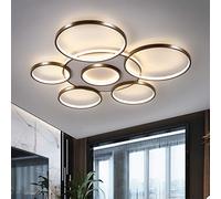 LED Plafonnier Moderne Dimmable Avec Télécommande Plafonnier Salon Couleur De La Lumière Luminosité Plafond Réglable Cadre En Métal Lampe De Chambre Grande Chambre À Manger Lampe Suspension,7heads