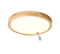 LED Plafonnier, Moderne Rond Lampe de Plafond bois Lampe dimmable télécommande Change de couleur pour le bureau ou le salon chambre à coucher Luminaires Intérieur Color : A,