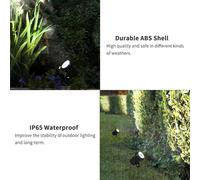 LED Pool Lights Waterproof Solar Powered Garden Pond Light Pathway Lawn Backyard Lighting Outdoor Security Landscape Lamp