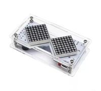 LED pour matrice sablier pour minuterie, capteur de gravité RVB pour compte | Détection de gravité, minuterie réglable de 01 à 99 min, écran LED RVB, alimentation USB/batterie, commandes interactives