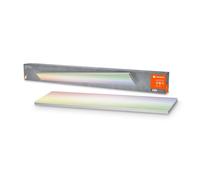 LEDVANCE Plafonnier LED intelligent, panneau intérieur avec technologie WiFi, couleur de la lumière modifiable (3000K-6500K), couleurs RVB modifiables, 120cm x 10cm, compatible avec Google et Alexa