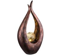 LED Solaire Extérieur Lampe Balcon Stand Lumière Balle En Verre Bas Bronze Projecteur Oscillant Globo 33468