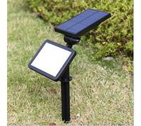 LED Solaire Projecteur，Spot Lampe Solaire 48 LED lumière de Nuit sans Fil pour Noël, Jardin, Escalier Exterieur, Cour, Clôture, Patio