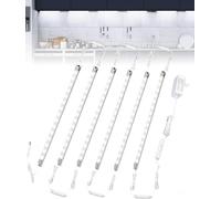 LED Sous Vitrine, Kit de 6 Bandes de LED Sous Meubles Eclairage, Linkable, Blanc 6000K