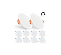 Led spot encastré 10w spot led encastrable ketom downlight led blanc froid 6500k spots encastrables 850lm rond extra plate spot plafond pour salle G