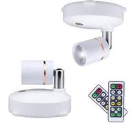 Led Spot sans fil Lampe à piles à piles Lampe rotative pour l'affichage d'image 2pcs