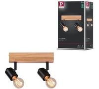 Paulmann Arvid plafonnier 2x20 W noir-bois 66771