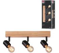 Spot Arvid Max.3x20w E27 230v Noir/Bois