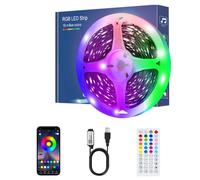 LED Strip 6M, Bluetooth RGB LED Strip, Bande de Changement de Couleur avec Télécommande/Application de Contrôle, Sync Music pour Décoration, Mariage, Chambre, Fête