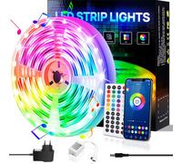 LED Strip, bande de LED, bandes lumineuses, guirlandes lumineuses, Bluetooth, 5m, 18 lumières/M