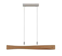Suspension luminaire en bois Beazina Lindby, dimmable, bois clair, Salon / Salle à manger, Métal, Moderne, Suspension