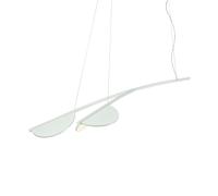 FLOS lampe à suspension ALMENDRA S2 ORGANIC Y SHORT (Off-white - Aluminium)